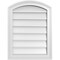 Ekena Millwork Arch Top Surface Mount PVC Gable Vent: Functional, w/ 2"W x 1-1/2"P Brickmould Frame, 18"W x 24"H GVPAR18X2402SF - alternate 1